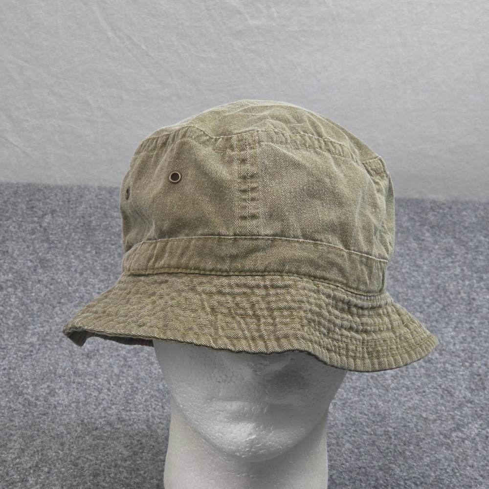 Olive Green Bucket Hat Medium Olive Green Outdoor Sun Utility Grunge Fishing Cap